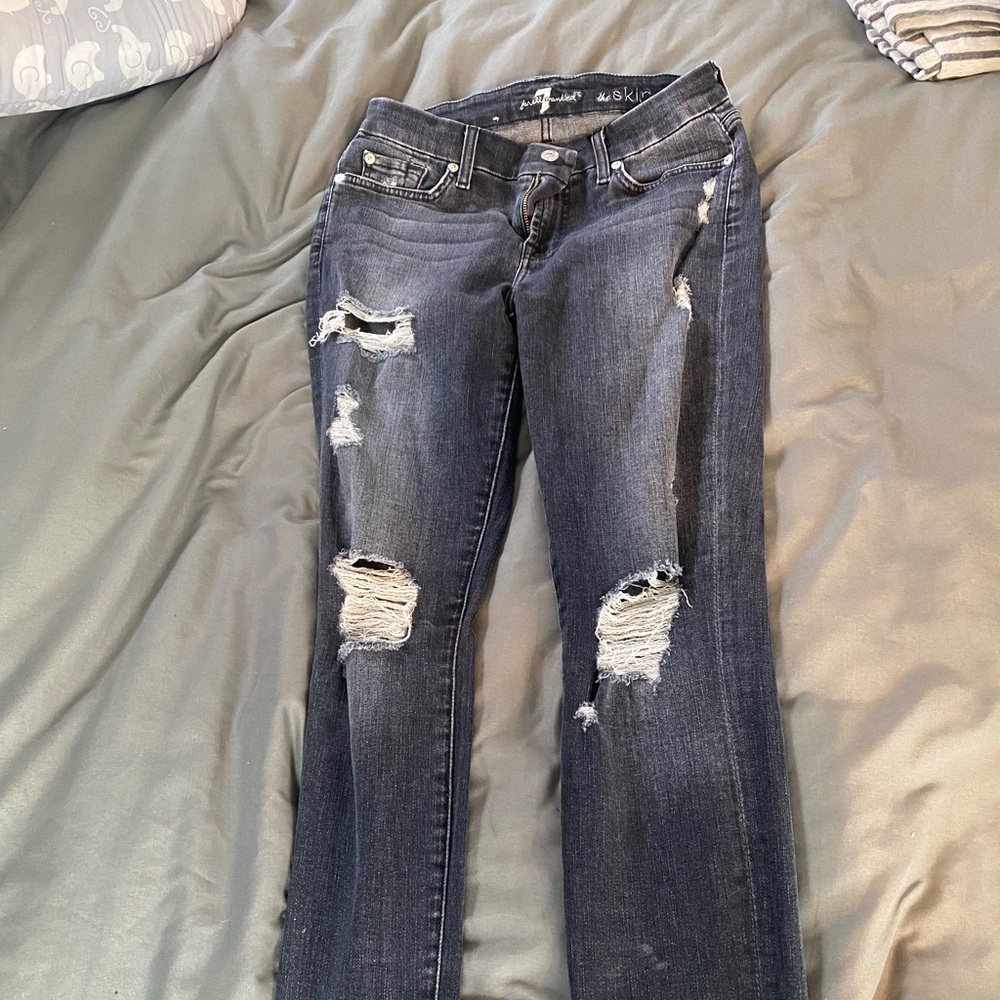 7 for all Mankind distressed jeans